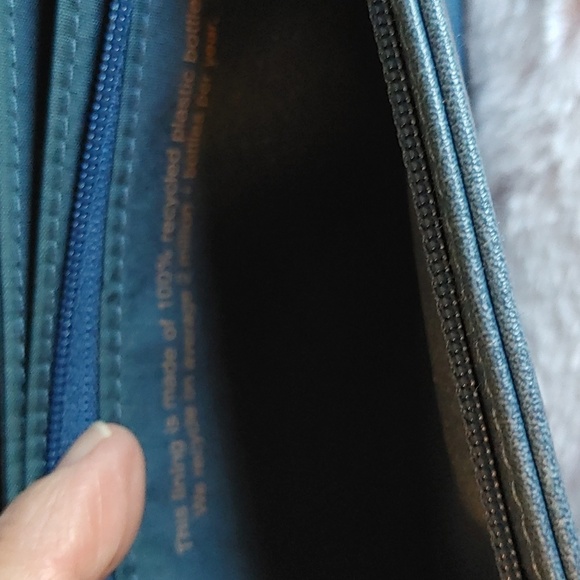 Matt & Nat Blue Wallet With Crossbody Strap - Picture 8 of 9